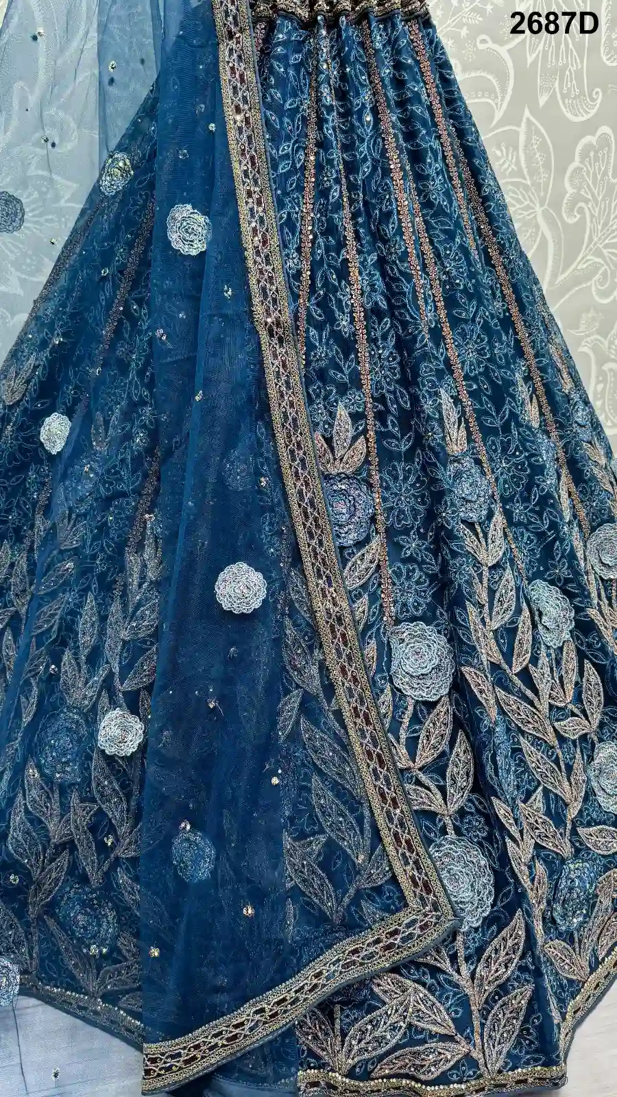 Anjani Art 2687A To 2687D Heavy Net Wholesale Lehenga Catalog — Wholesale Lehenga, MPA wholesale from Surat — Photo 2